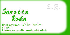 sarolta roka business card